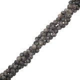 Larvikite Beads 4mm Round (Natural) 15-16" Strand