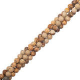 Picture Jasper Beads 4mm Round (Natural) 15-16" Strand