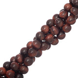 Tiger Eye Red Beads 8mm Round (Natural/Dyed) 15-16" Strand