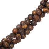 Tiger Eye Beads 8mm Round Grade AB (Natural) 15-16" Strand