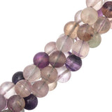 Rainbow Fluorite Beads 10mm Round (Natural) 15-16" Strand
