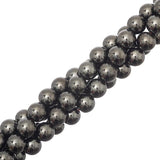 Magnetic Hematite Beads 8mm Round Grade A (Synthetic) 15-16" Strand