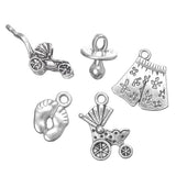 Baby Theme Metal Charm Set 5/pk
