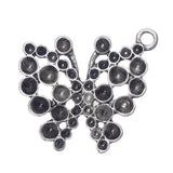 Butterfly Metal Pendant 25x28mm 1/pk