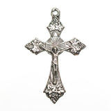 Crucifix Metal Pendant 38x25mm 1/pk