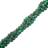 Malachite Beads 4-4.5mm Round (Synthetic) 15" Strand