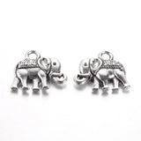 Elephant Metal Charm 12x14mm 5/pk