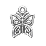 Butterfly Metal Charm 15x13mm 5/pk
