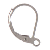 Lever Back Ear Wire 15mm Nickel 50/pk