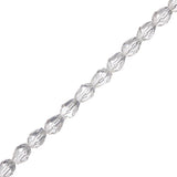 Chinese Crystal Drop 5x9mm Crystal 21" Strand