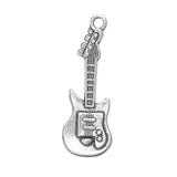 Guitar Metal Pendant 31x11mm 5/pk