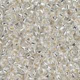 11/0 Miyuki Seed Beads #0001 Silver Lined Crystal 22g