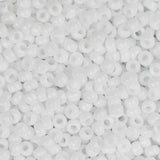 11/0 Miyuki Seed Beads #0402 Opaque White 22g