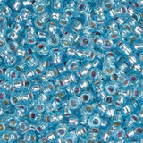 11/0 Miyuki Seed Beads #1018 Silver Lined Aqua AB 22g