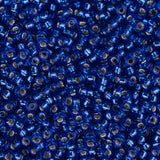 15/0 Miyuki Seed Beads #0020 Silver Lined Cobalt Blue 22g