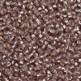 15/0 Miyuki Seed Beads #0012 Silver Lined Smoky Amethyst 22g