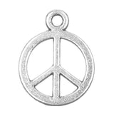 Peace Sign Metal Charm 15x12mm 5/pk