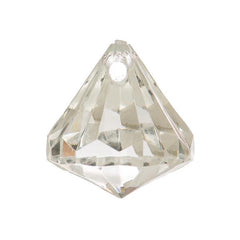 Diamond Acrylic Pendant 26x23mm 5/pk
