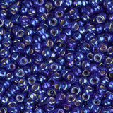 11/0 Miyuki Seed Beads #1020 Silver Lined Cobalt AB 22g