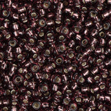 11/0 Miyuki Seed Beads #0013 Silver Lined Dark Smoky Amethyst 22g