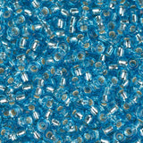 11/0 Miyuki Seed Beads #2429 Silver Lined Dark Aqua 24g