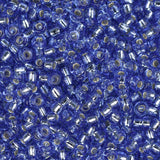 11/0 Miyuki Seed Beads #2431 Silver Lined Dark Cornflower Blue 24g