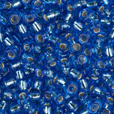 8/0 Miyuki Seed Beads #0019 Silver Lined Sapphire 22g