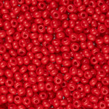 11/0 Czech Seed Beads #34913B Opaque Medium Red 250g