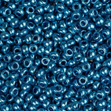 11/0 Czech Seed Beads #35023 Metallic Blue 23g