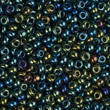 11/0 Czech Seed Beads #35029 Opaque AB Green 23g