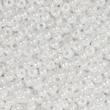 11/0 Czech Seed Beads #35032 Opaque Luster White 23g