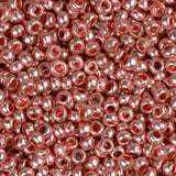 11/0 Czech Seed Beads #40002 Metallic Solgel Pink 23g