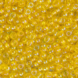 11/0 Czech Seed Beads #34948 Transparent AB Yellow 23g