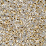 *Czech Superduo Beads Bronze Lined Crystal 22g