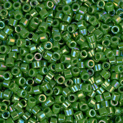 11/0 Delica Bead #0163 Opaque Green AB 5.2g