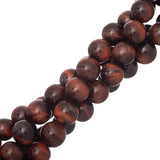 Tiger Eye Red Beads 10mm Round (Natural/Dyed) 15-16" Strand