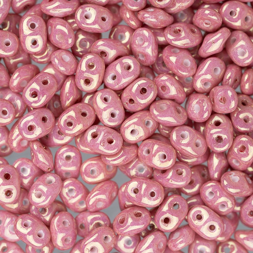 Czech Superduo Beads 24g Red Luster