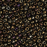 11/0 Miyuki Seed Beads #0458 Metallic Brown Iris 22g