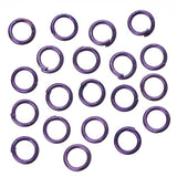 4.5mm Purple Jump Rings 100 Grams