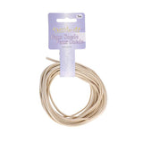 Faux Suede 3mm Lace 5m Ivory