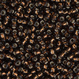 11/0 Miyuki Seed Beads #0029 Silver Lined Root Beer 22g