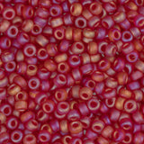 11/0 Miyuki Seed Beads #0141FR Ruby AB Matte 22g
