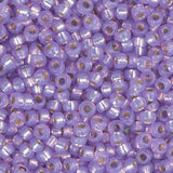 11/0 Miyuki Seed Beads #0574 Lilac Silver Lined Opal Alabaster 22g