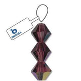 Preciosa Bicone 3mm Amethyst AB 5" Strand