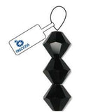 Preciosa Bicone 3mm Jet 5" Strand
