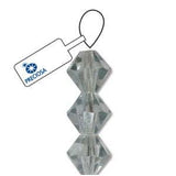 Preciosa Bicone 3mm Crystal Lagoon 5" Strand