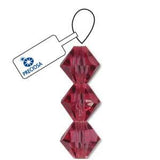 Preciosa Bicone 3mm Rose 5" Strand