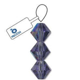 Preciosa Bicone 3mm Tanzanite AB 5" Strand