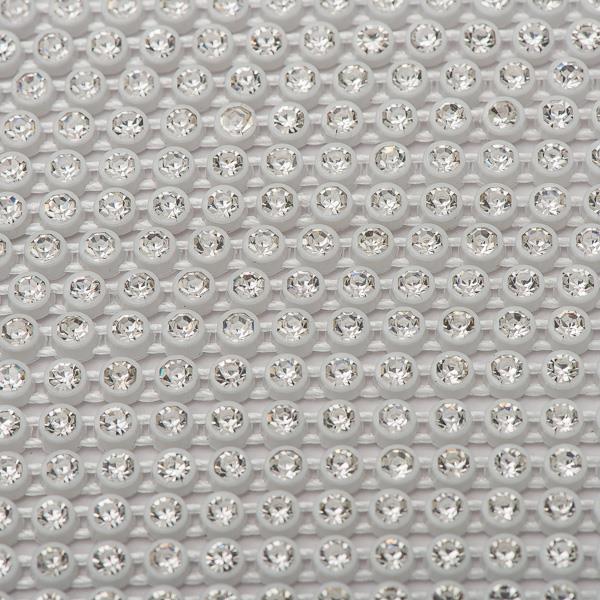 Plastic 2.4mm White Rhinestone Banding by the Yard