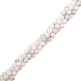 Howlite Beads 4mm Round (Natural) 15-16" Strand